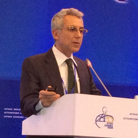 Ezio Lattanzio at the Astana Economic Forum, Kazakhstan