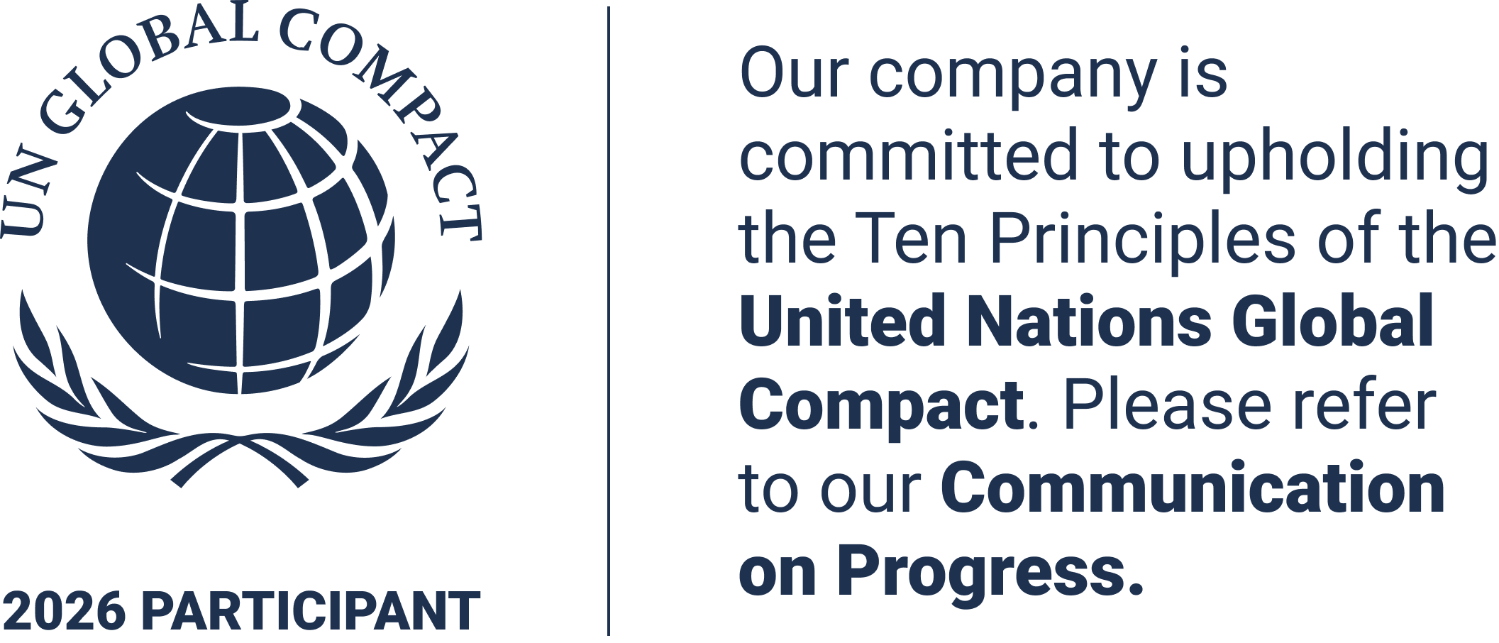 Siamo parte del UN Global Compact dal 2017