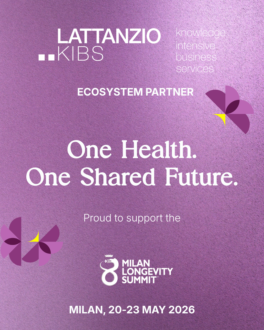 Lattanzio KIBS è Ecosystem Partner del Milan Longevity Summit 2026