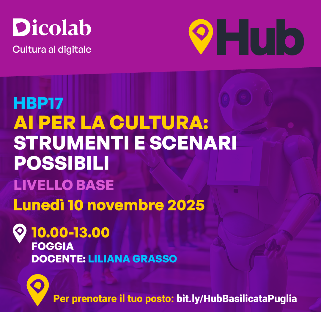AI per la cultura: strumenti e scenari possibili (Livello base | HBP17) 