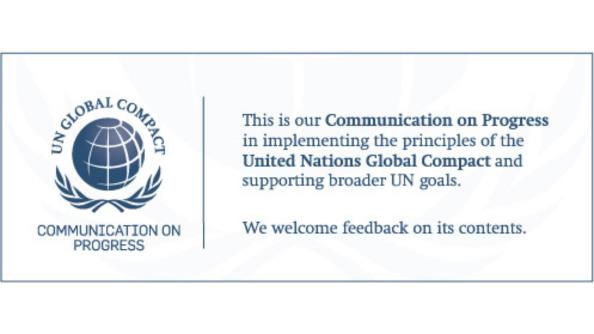 Siamo parte del UN Global Compact dal 2017 Siamo parte del UN Global Compact dal 2017